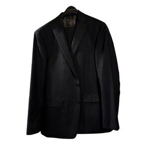 Calvin Klein Blue Pinstripe Suit Jacket 44R/Slacks 38W